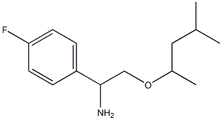 1-(4-fluorophenyl)-2-[(4-methylpentan-2-yl)oxy]ethan-1-amine Struktur