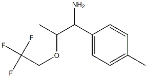 1-(4-methylphenyl)-2-(2,2,2-trifluoroethoxy)propan-1-amine Struktur