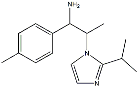 1-(4-methylphenyl)-2-[2-(propan-2-yl)-1H-imidazol-1-yl]propan-1-amine Struktur