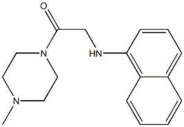 1-(4-methylpiperazin-1-yl)-2-(naphthalen-1-ylamino)ethan-1-one Struktur