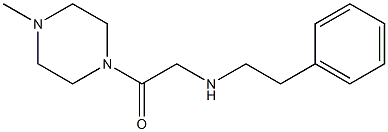 1-(4-methylpiperazin-1-yl)-2-[(2-phenylethyl)amino]ethan-1-one Struktur