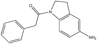 1-(5-amino-2,3-dihydro-1H-indol-1-yl)-2-phenylethan-1-one Struktur