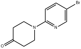 1-(5-bromopyridin-2-yl)piperidin-4-one Struktur