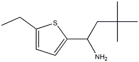 1-(5-ethylthiophen-2-yl)-3,3-dimethylbutan-1-amine Struktur