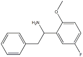 1-(5-fluoro-2-methoxyphenyl)-2-phenylethan-1-amine Struktur