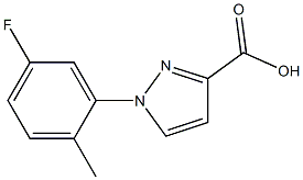 1-(5-fluoro-2-methylphenyl)-1H-pyrazole-3-carboxylic acid Struktur