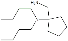 1-(aminomethyl)-N,N-dibutylcyclopentan-1-amine Struktur