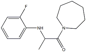 1-(azepan-1-yl)-2-[(2-fluorophenyl)amino]propan-1-one Struktur