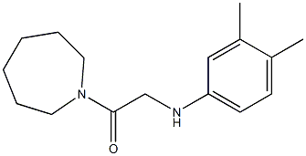 1-(azepan-1-yl)-2-[(3,4-dimethylphenyl)amino]ethan-1-one Struktur