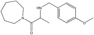 1-(azepan-1-yl)-2-{[(4-methoxyphenyl)methyl]amino}propan-1-one Struktur