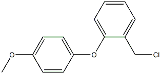 1-(chloromethyl)-2-(4-methoxyphenoxy)benzene Struktur