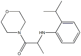 1-(morpholin-4-yl)-2-{[2-(propan-2-yl)phenyl]amino}propan-1-one Struktur