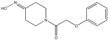 1-(phenoxyacetyl)piperidin-4-one oxime Struktur