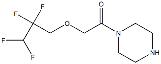 1-(piperazin-1-yl)-2-(2,2,3,3-tetrafluoropropoxy)ethan-1-one Struktur