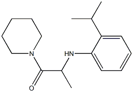 1-(piperidin-1-yl)-2-{[2-(propan-2-yl)phenyl]amino}propan-1-one Struktur