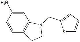 1-(thiophen-2-ylmethyl)-2,3-dihydro-1H-indol-6-amine Struktur