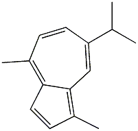 1,4-dimethyl-7-(propan-2-yl)azulene Struktur