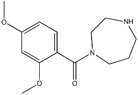 1-[(2,4-dimethoxyphenyl)carbonyl]-1,4-diazepane Struktur