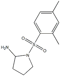 1-[(2,4-dimethylbenzene)sulfonyl]pyrrolidin-2-amine Struktur