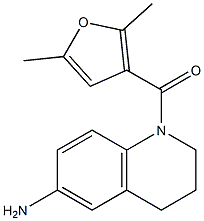 1-[(2,5-dimethylfuran-3-yl)carbonyl]-1,2,3,4-tetrahydroquinolin-6-amine Struktur