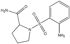 1-[(2-aminobenzene)sulfonyl]pyrrolidine-2-carboxamide Struktur