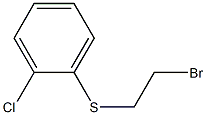 1-[(2-bromoethyl)thio]-2-chlorobenzene Struktur