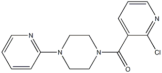 1-[(2-chloropyridin-3-yl)carbonyl]-4-(pyridin-2-yl)piperazine Struktur