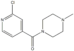 1-[(2-chloropyridin-4-yl)carbonyl]-4-methylpiperazine Struktur