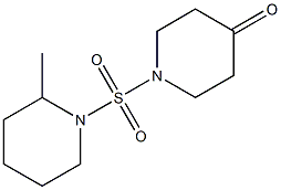 1-[(2-methylpiperidine-1-)sulfonyl]piperidin-4-one Struktur