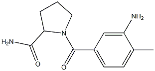 1-[(3-amino-4-methylphenyl)carbonyl]pyrrolidine-2-carboxamide Struktur