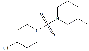 1-[(3-methylpiperidine-1-)sulfonyl]piperidin-4-amine Struktur