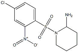 1-[(4-chloro-2-nitrobenzene)sulfonyl]piperidin-2-amine Struktur