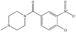 1-[(4-chloro-3-nitrophenyl)carbonyl]-4-methylpiperazine Structure