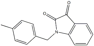 1-[(4-methylphenyl)methyl]-2,3-dihydro-1H-indole-2,3-dione Struktur