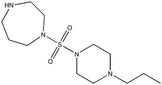 1-[(4-propylpiperazine-1-)sulfonyl]-1,4-diazepane Struktur