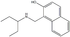 1-[(pentan-3-ylamino)methyl]naphthalen-2-ol Struktur