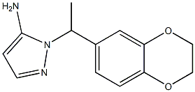 1-[1-(2,3-dihydro-1,4-benzodioxin-6-yl)ethyl]-1H-pyrazol-5-amine Struktur