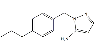 1-[1-(4-propylphenyl)ethyl]-1H-pyrazol-5-amine Struktur