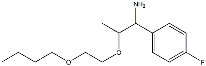 1-[1-amino-2-(2-butoxyethoxy)propyl]-4-fluorobenzene Structure