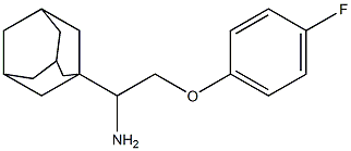 1-[1-amino-2-(4-fluorophenoxy)ethyl]adamantane Struktur