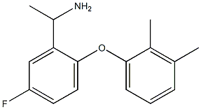 1-[2-(2,3-dimethylphenoxy)-5-fluorophenyl]ethan-1-amine Struktur