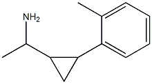 1-[2-(2-methylphenyl)cyclopropyl]ethan-1-amine Struktur