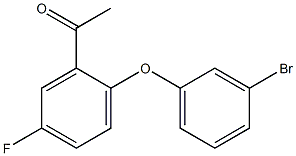 1-[2-(3-bromophenoxy)-5-fluorophenyl]ethan-1-one Struktur