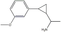 1-[2-(3-methoxyphenyl)cyclopropyl]ethan-1-amine Struktur