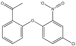 1-[2-(4-chloro-2-nitrophenoxy)phenyl]ethan-1-one Struktur