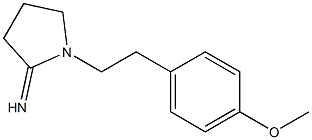 1-[2-(4-methoxyphenyl)ethyl]pyrrolidin-2-imine Struktur