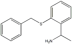 1-[2-(benzylsulfanyl)phenyl]ethan-1-amine Struktur