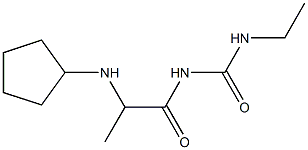 1-[2-(cyclopentylamino)propanoyl]-3-ethylurea Struktur