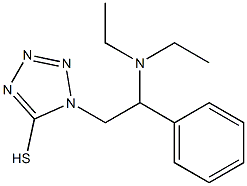 1-[2-(diethylamino)-2-phenylethyl]-1H-1,2,3,4-tetrazole-5-thiol Struktur