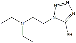 1-[2-(diethylamino)ethyl]-1H-1,2,3,4-tetrazole-5-thiol Struktur